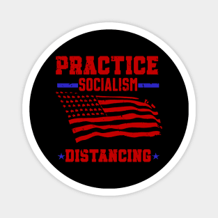 Practice Socialism Distancing Magnet